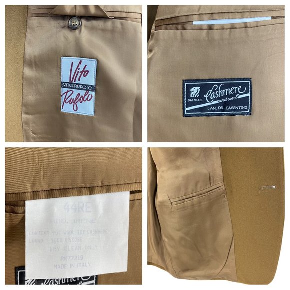 VITO RUFULO Wool Cashmere Sport Coat Made in Italy - Picture 15 of 16